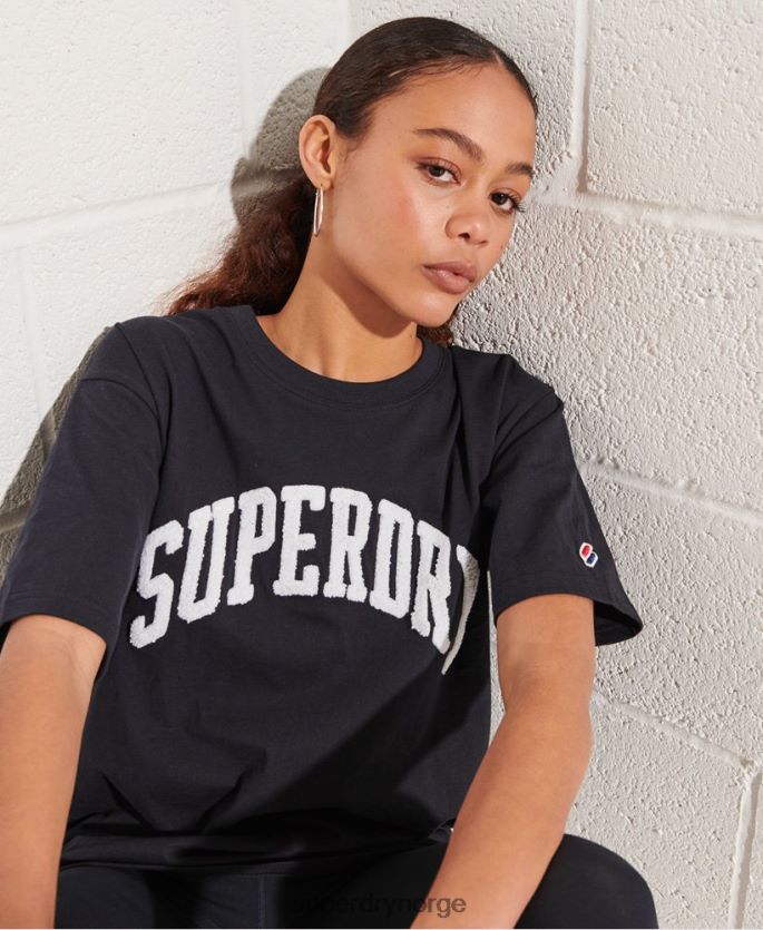 Superdry marinen klær 86P46D6299 varsity arch mono t-skjorte kvinner