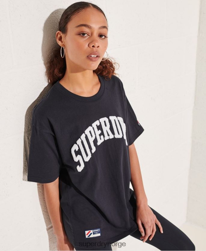 Superdry marinen klær 86P46D6299 varsity arch mono t-skjorte kvinner