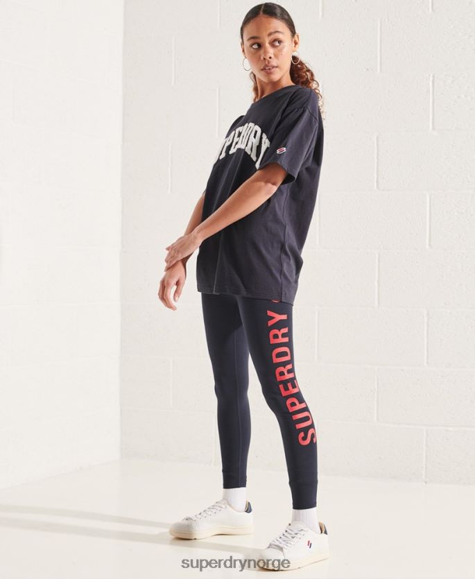 Superdry marinen klær 86P46D6299 varsity arch mono t-skjorte kvinner