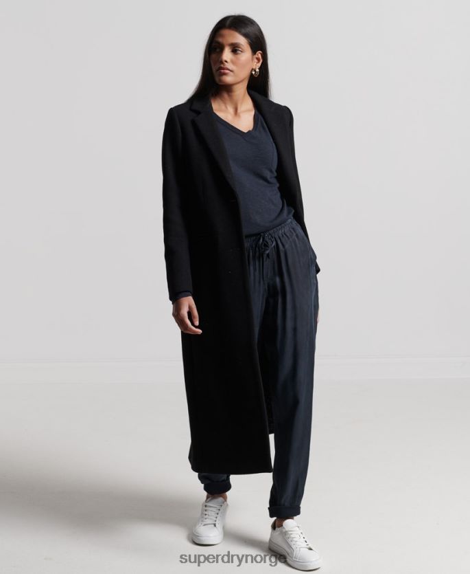 Superdry marinen klær 86P46D6547 organisk bomull med lange armer med v-hals kvinner
