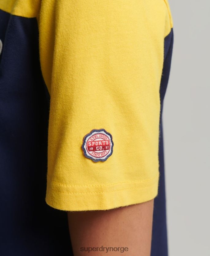 Superdry marinen klær 86P46D6692 vintage logo collegiate t-skjorte kvinner