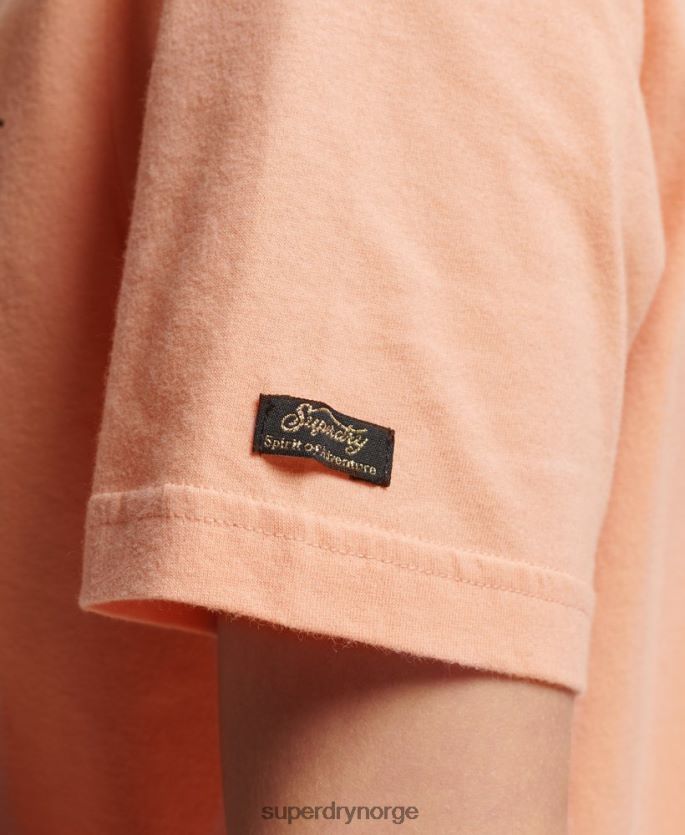 Superdry oransje klær 86P46D2679 japansk vintage logo grafisk t-skjorte kvinner