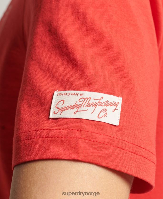 Superdry rød klær 86P46D2757 vintage min generasjons t-skjorte kvinner