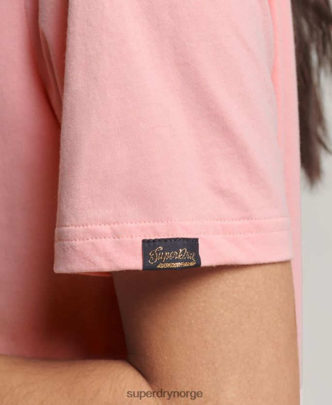 Superdry rosa klær 86P46D2134 vintage logo narrativ t-skjorte kvinner