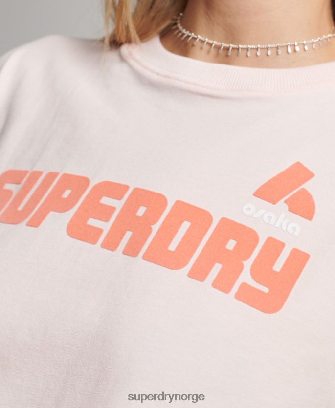 Superdry rosa klær 86P46D2655 grafisk 90-talls t-skjorte kvinner