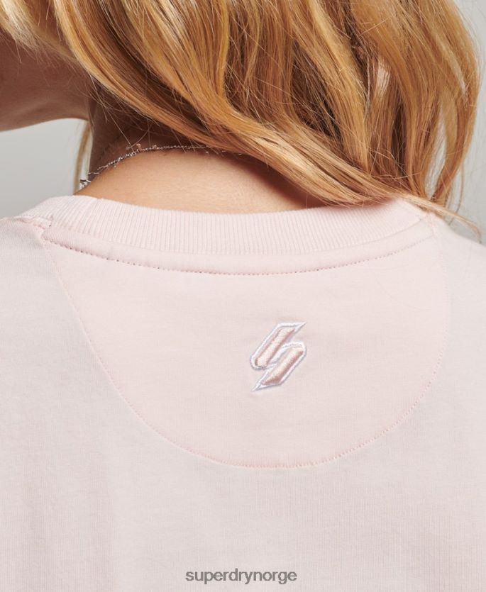 Superdry rosa klær 86P46D2655 grafisk 90-talls t-skjorte kvinner
