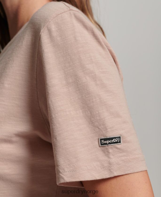 Superdry rosa klær 86P46D6205 utsmykket grafisk logo t-skjorte kvinner