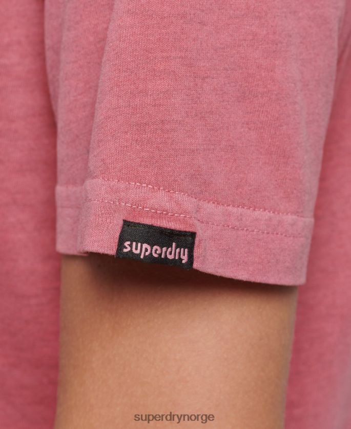 Superdry rosa klær 86P46D6210 90-talls terrenggrafisk t-skjorte kvinner