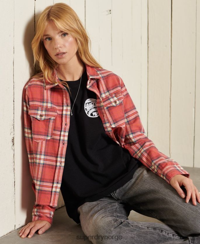 Superdry svart klær 86P46D6274 svart ut t-skjorte kvinner