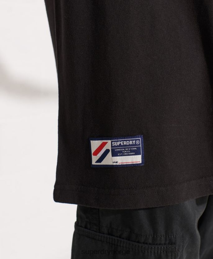 Superdry svart klær 86P46D6741 city ​​college t-skjorte kvinner