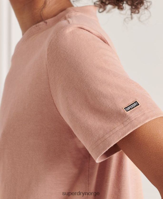 Superdry tan klær 86P46D2816 autentisk t-skjorte i økologisk bomull kvinner