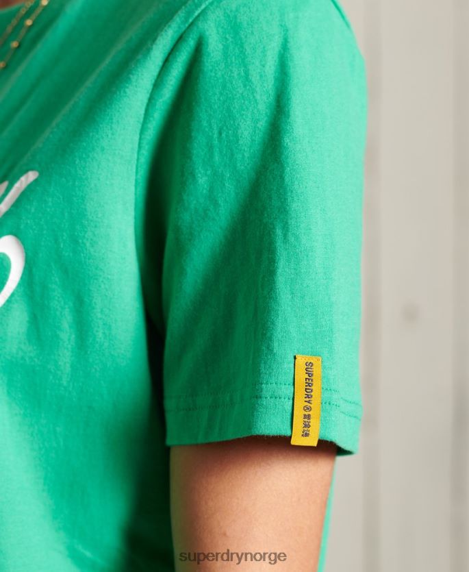 Superdry turkis klær 86P46D2726 collegiate cali state t-skjorte kvinner