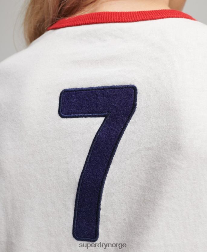 Superdry x Ringspun hvit klær 86P46D2751 fotball england cap t-skjorte kvinner