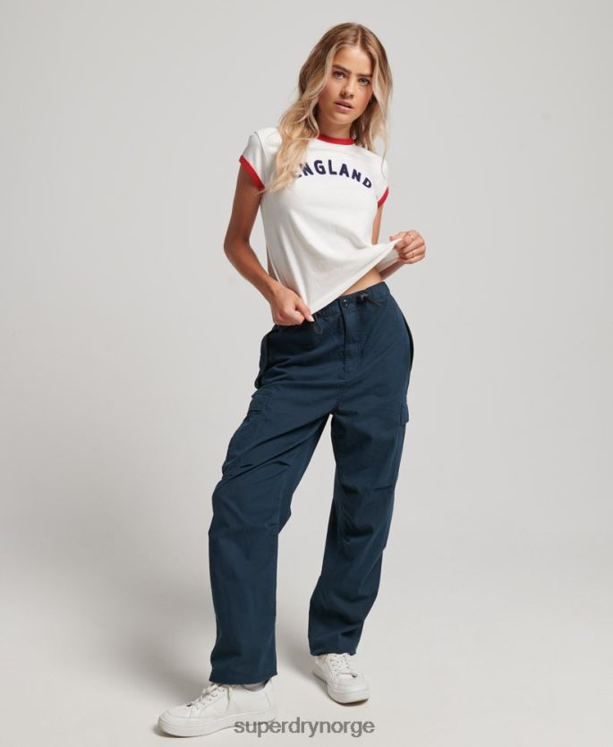 Superdry x Ringspun hvit klær 86P46D2751 fotball england cap t-skjorte kvinner