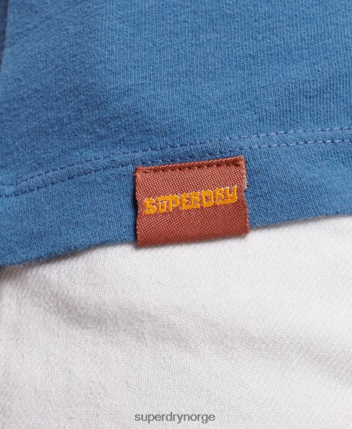 Superdry blå klær 86P46D2284 vintage cooper klassisk vest topp kvinner