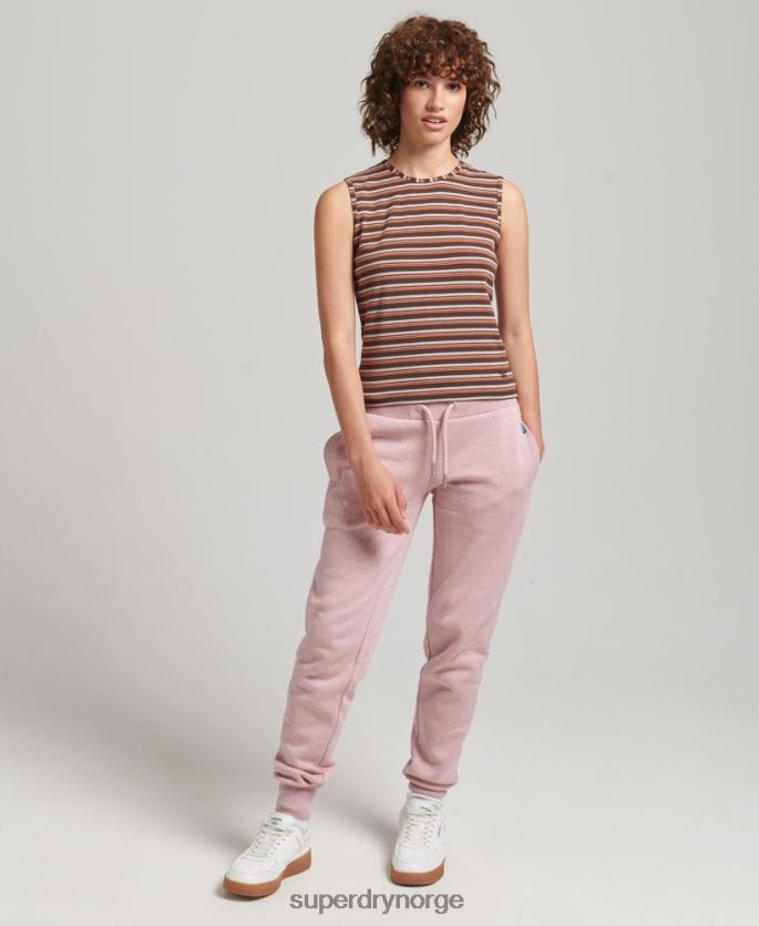 Superdry brun klær 86P46D6525 cali stripe tank topp kvinner