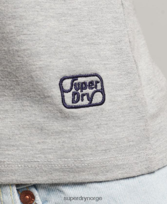 Superdry grå klær 86P46D6527 cali stripe tank topp kvinner