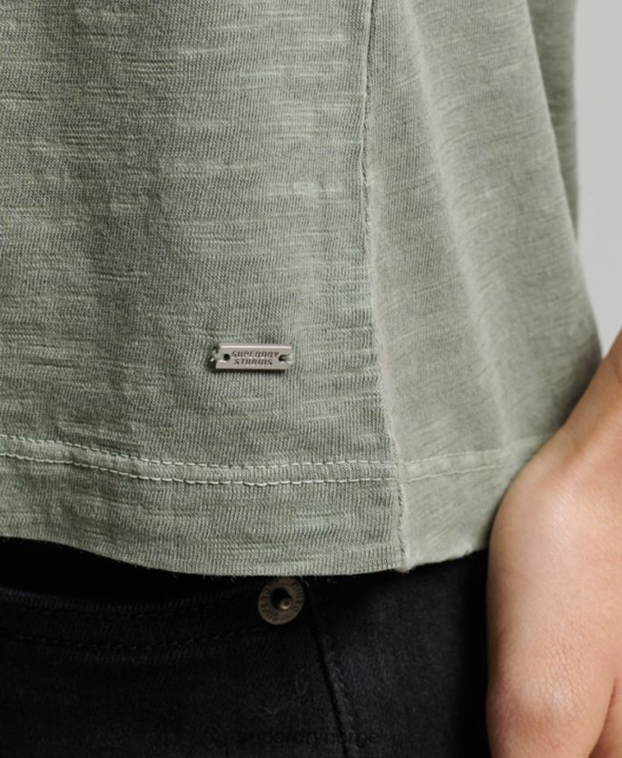 Superdry grønn klær 86P46D2878 studios jersey tank topp kvinner