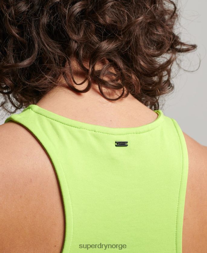 Superdry grønn klær 86P46D2982 studios jersey racer tank topp kvinner