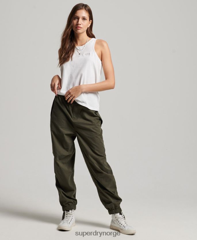 Superdry hvit klær 86P46D2883 vintage logo vest kvinner