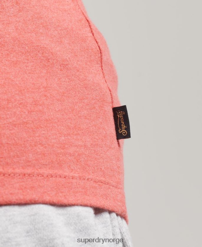 Superdry korall klær 86P46D2951 vintage logo vest kvinner