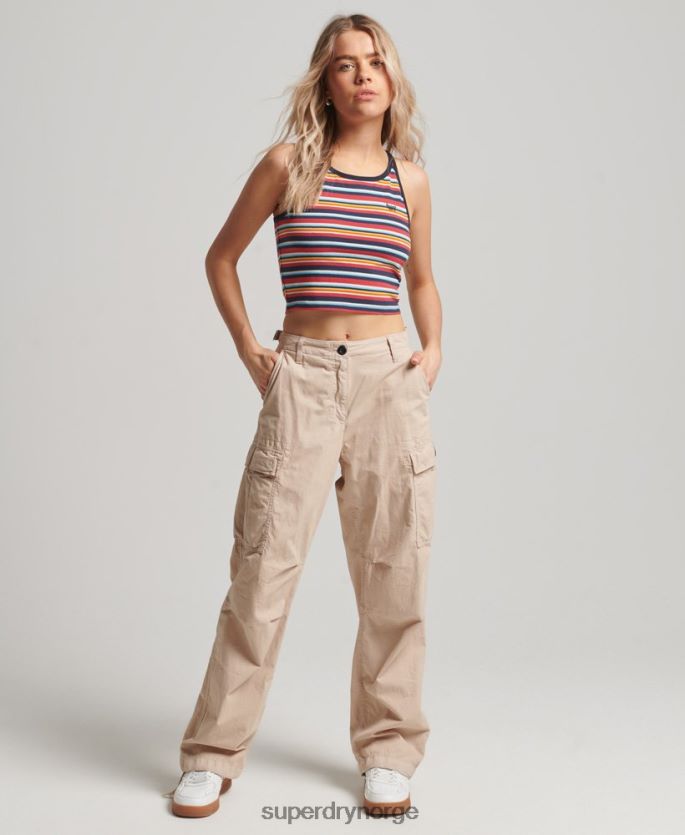 Superdry marinen klær 86P46D2942 vintage stripe surfe tank top kvinner