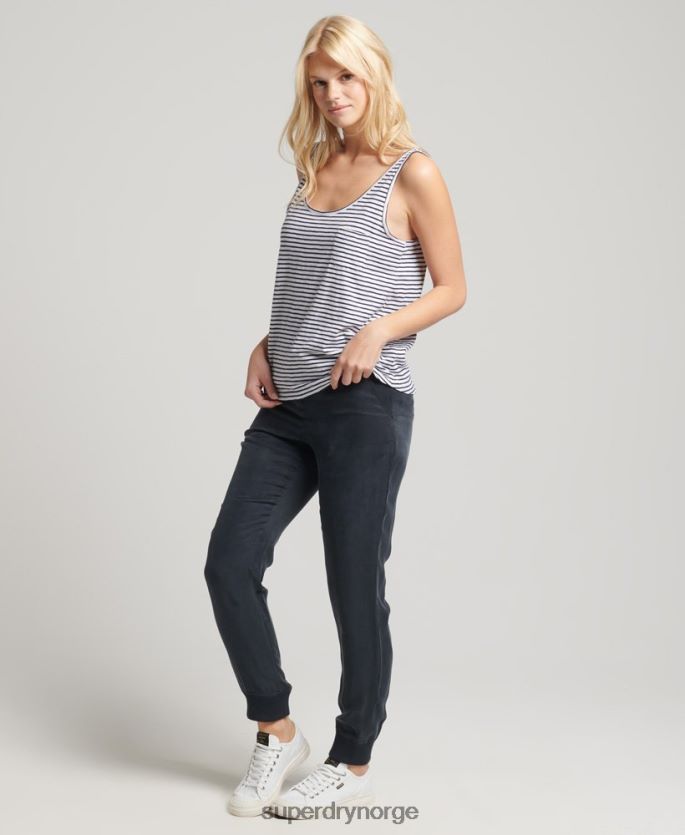 Superdry marinen klær 86P46D6647 organisk bomull studios lomme tank topp kvinner