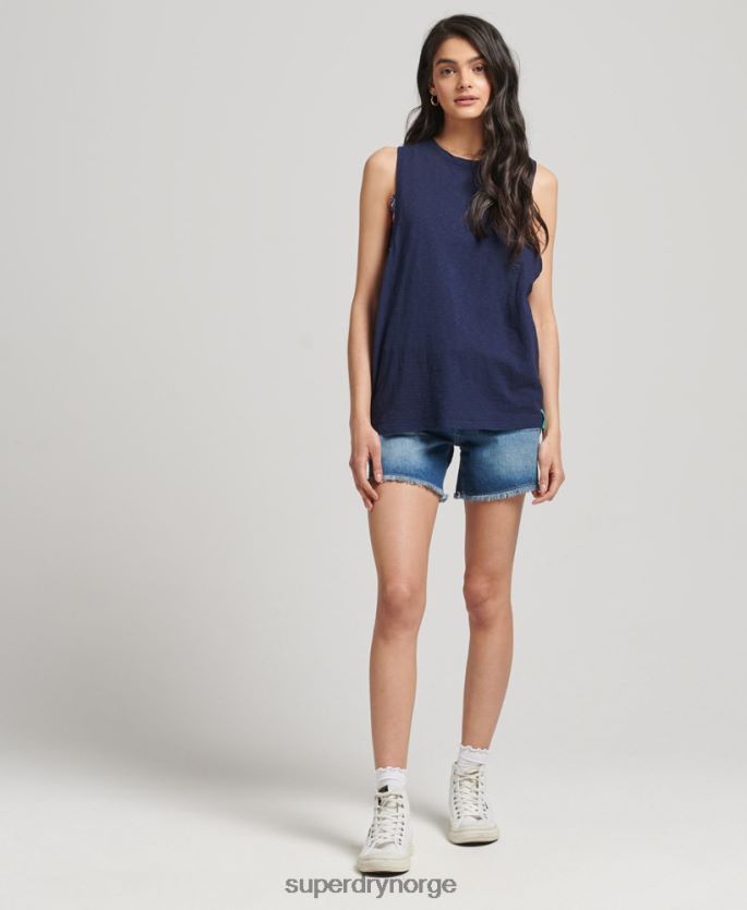 Superdry marinen klær 86P46D6768 vintage surf ranchero vest i økologisk bomull kvinner