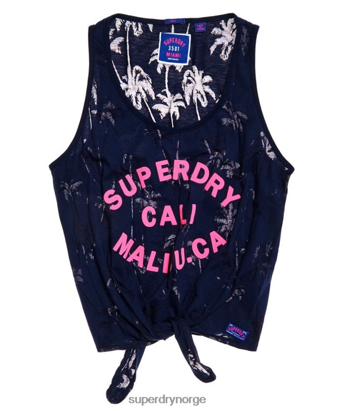 Superdry marinen klær 86P46D6784 surf beach tank topp kvinner