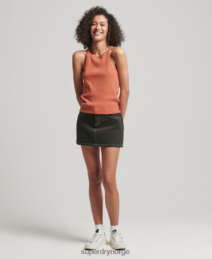 Superdry oransje klær 86P46D2912 racer vest topp kvinner