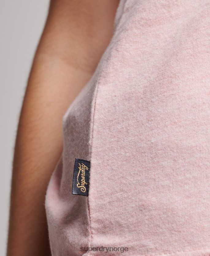 Superdry rosa klær 86P46D2191 vintage logo vest kvinner