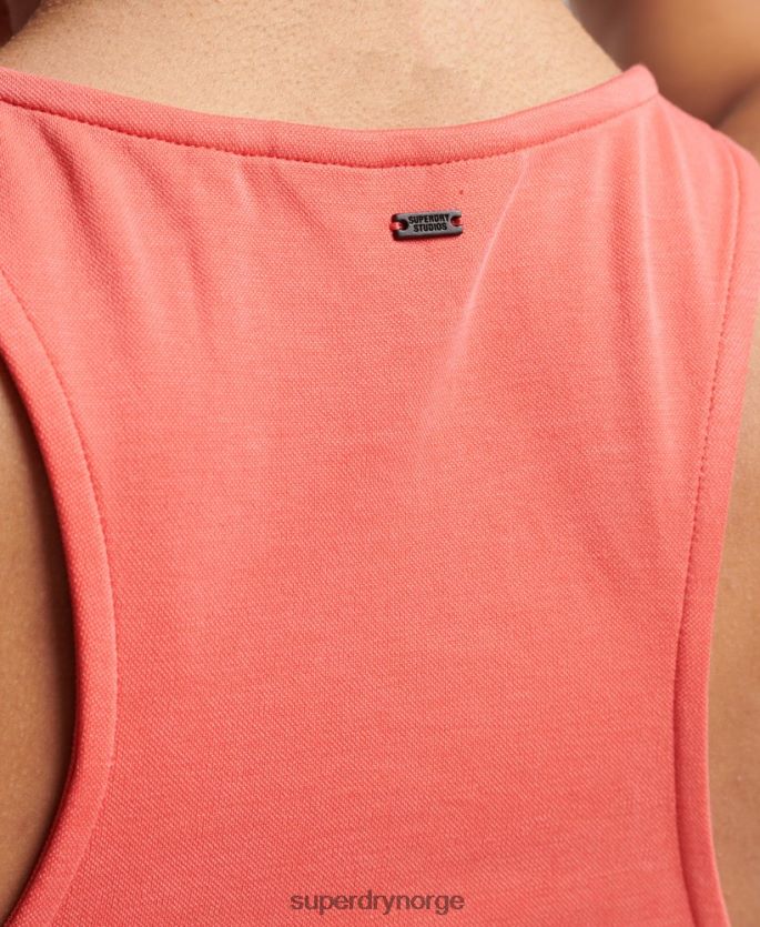 Superdry rosa klær 86P46D3025 studios jersey racer tank topp kvinner