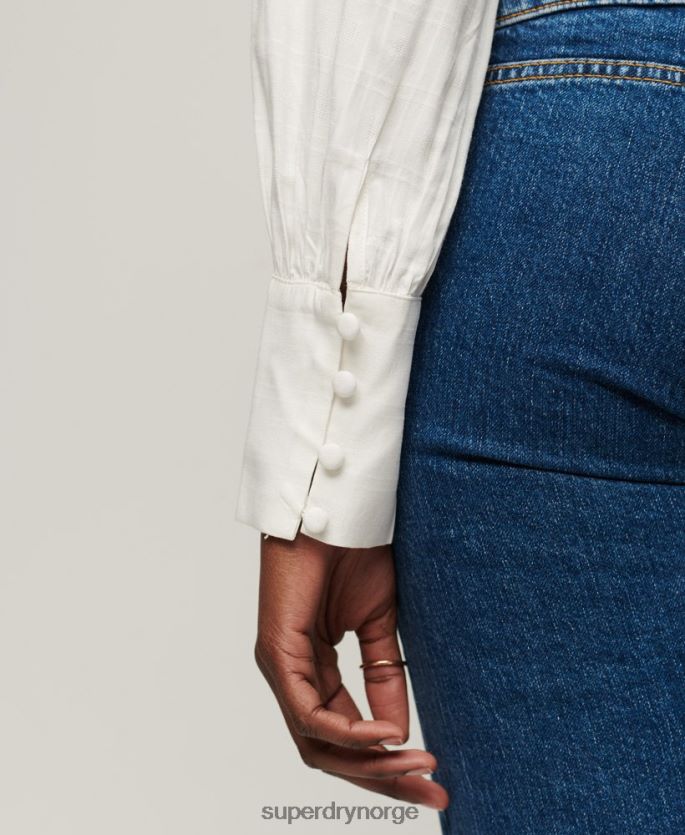 Superdry hvit klær 86P46D2959 studios blonder mix topp kvinner