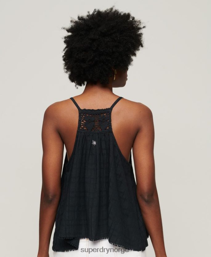 Superdry marinen klær 86P46D2893 vintage grime cami topp kvinner