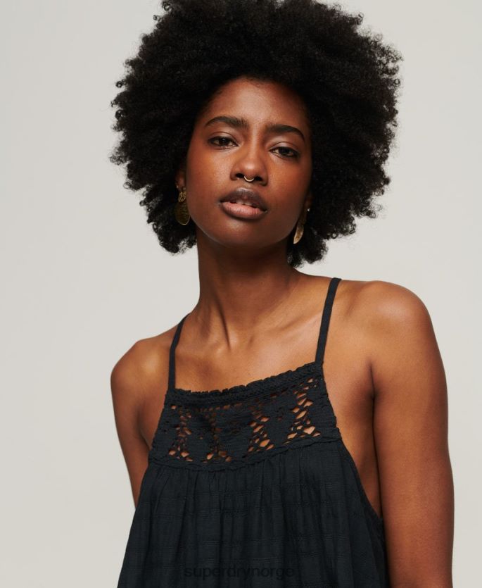 Superdry marinen klær 86P46D2893 vintage grime cami topp kvinner