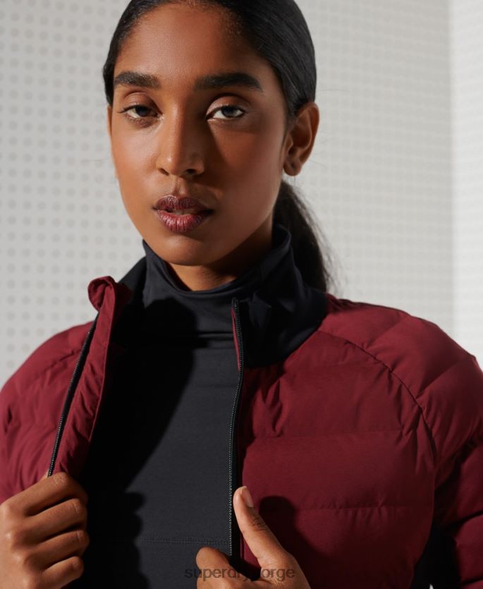 Superdry svart klær 86P46D3058 baselayer topp med rund hals i karbon kvinner