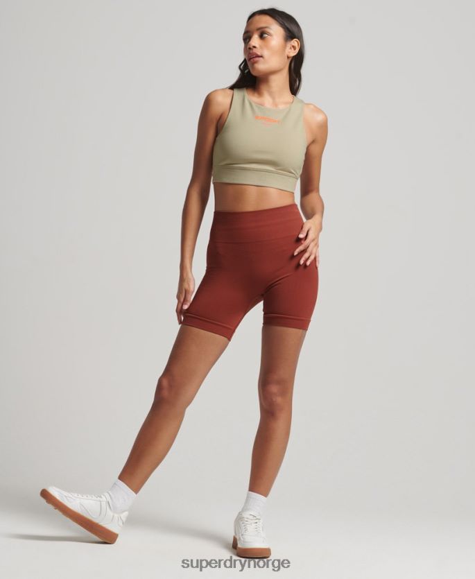 Superdry beige klær 86P46D4175 sports-BH i økologisk bomull kvinner