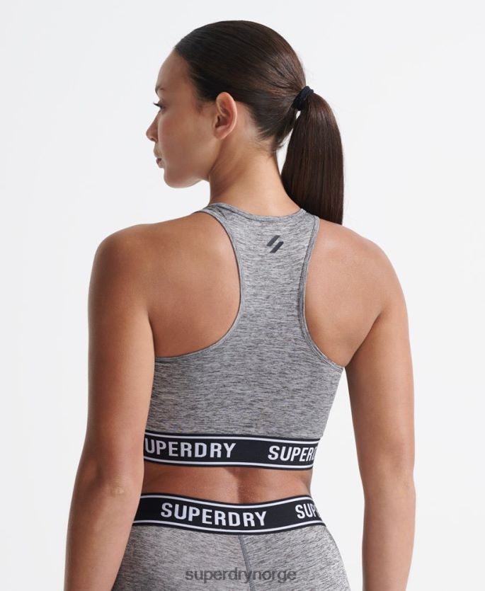 Superdry grå klær 86P46D4200 trening core cross bh kvinner