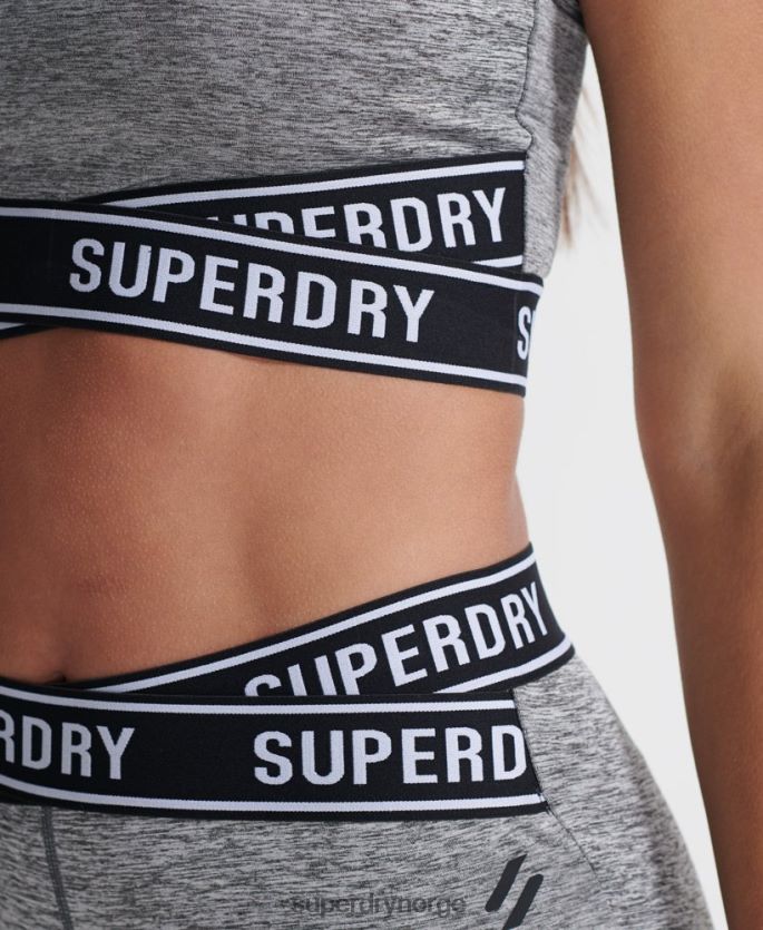 Superdry grå klær 86P46D4200 trening core cross bh kvinner