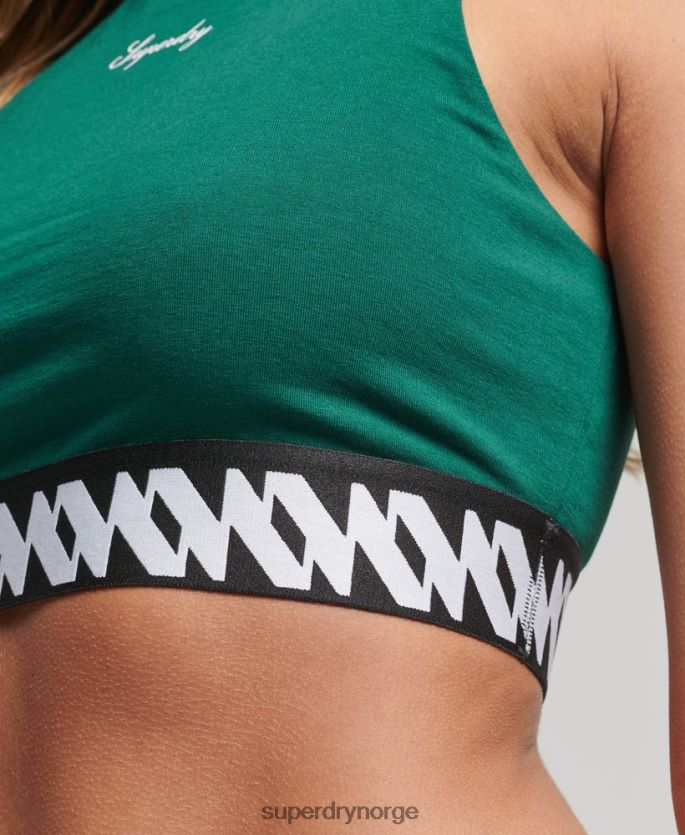 Superdry grønn klær 86P46D3051 Heritage BH topp kvinner