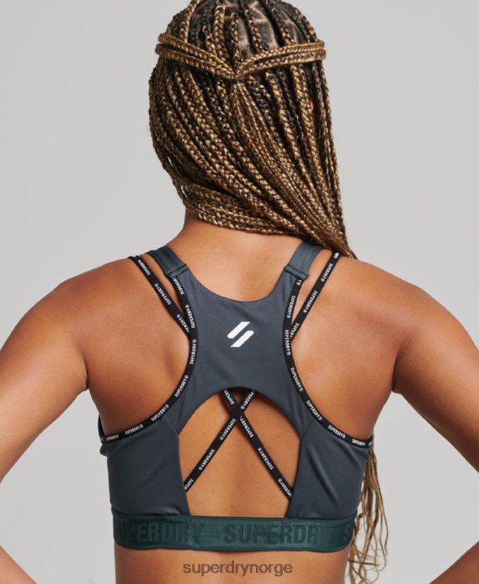 Superdry grønn klær 86P46D4180 elastisk bh av togmerket kvinner