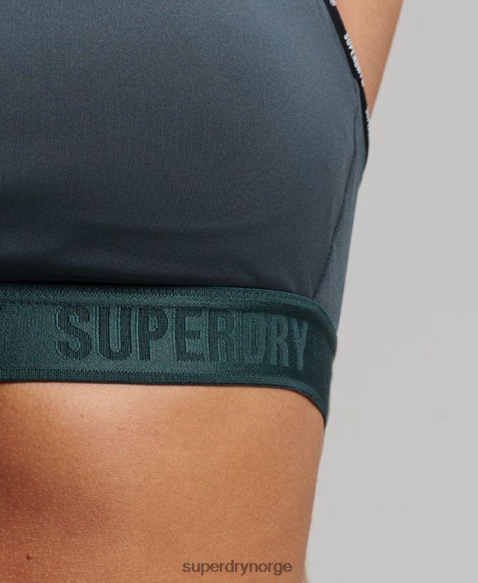 Superdry grønn klær 86P46D4180 elastisk bh av togmerket kvinner