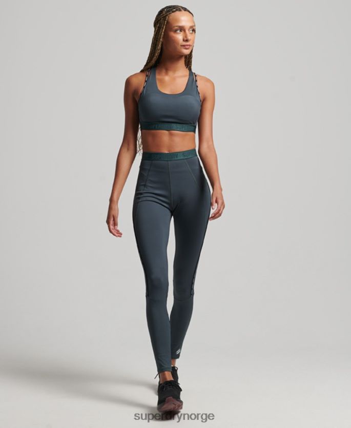 Superdry grønn klær 86P46D4180 elastisk bh av togmerket kvinner