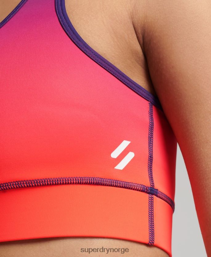 Superdry korall klær 86P46D4201 trening essensiell bh kvinner