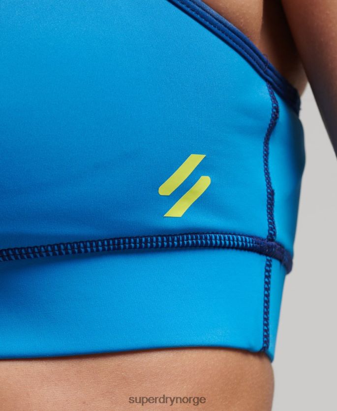 Superdry lyse blå klær 86P46D6340 trening essensiell bh kvinner