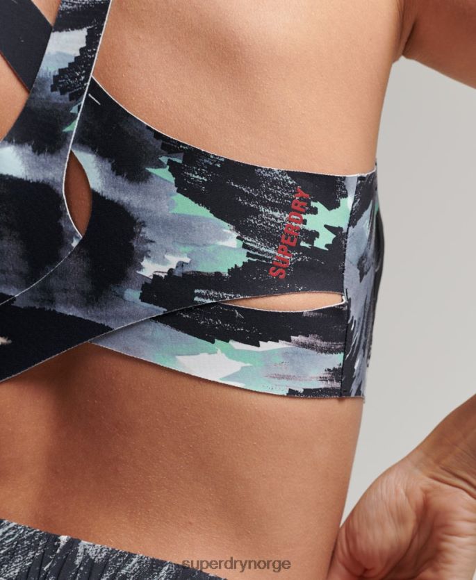 Superdry mørk grå klær 86P46D6315 kjøre ytelse bh kvinner