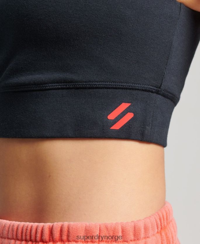 Superdry marinen klær 86P46D4195 sports-BH i økologisk bomull kvinner