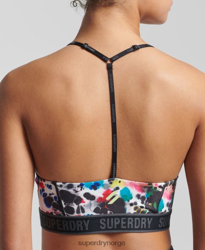 Superdry multi klær 86P46D4197 tren mid impact elastisk bh kvinner
