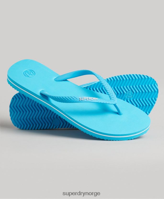 Superdry blå sko 86P46D4368 vintage klassiske flip flops kvinner