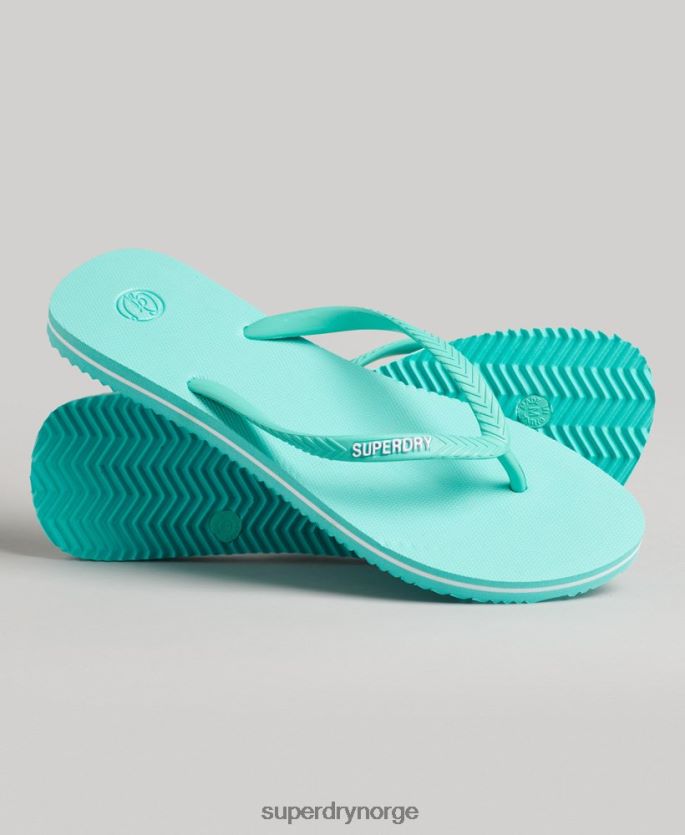 Superdry blå sko 86P46D4386 vintage klassiske flip flops kvinner
